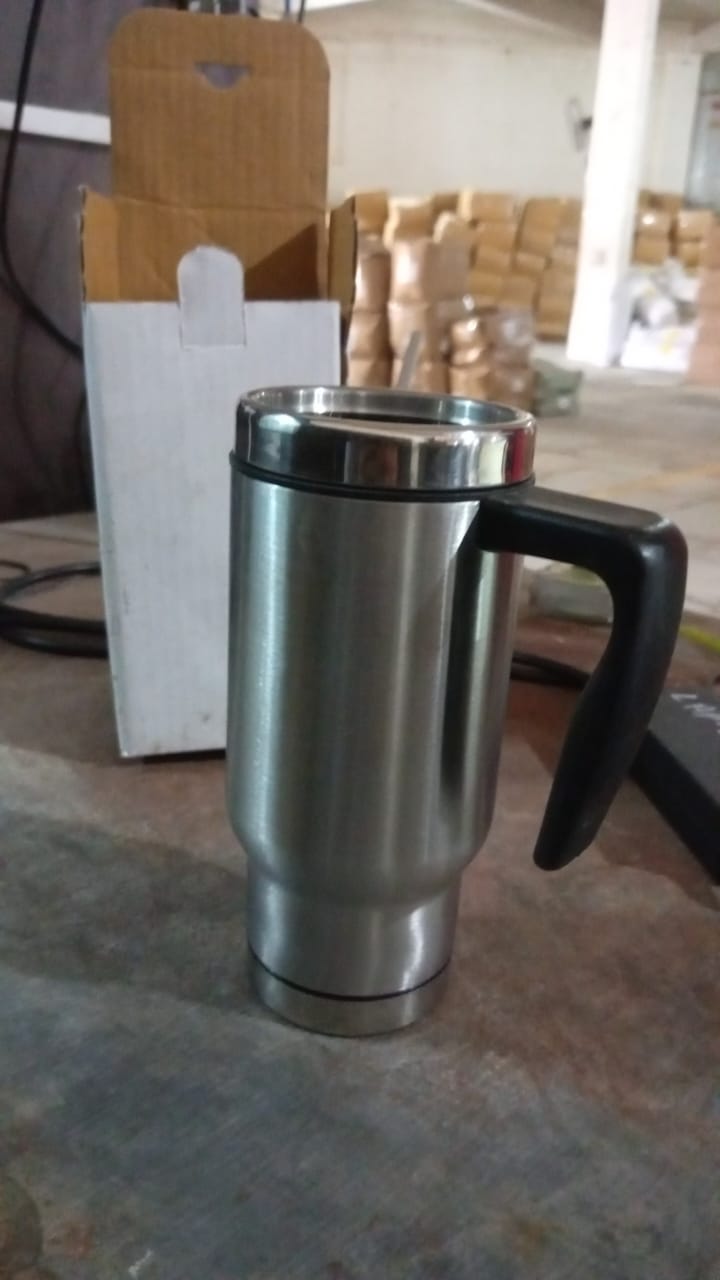 Stainless Steel Coffee Mug (1 Pc / With lid & Handle) Stainless Steel Coffee Mug (1 Pc / With lid & Handle)
